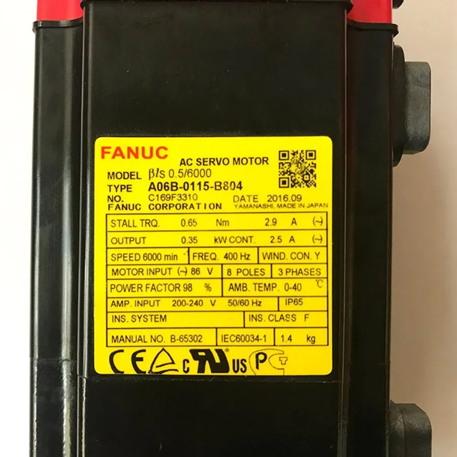 Серводвигатель Fanuc A06B-0115-B804 AC Servo Motor