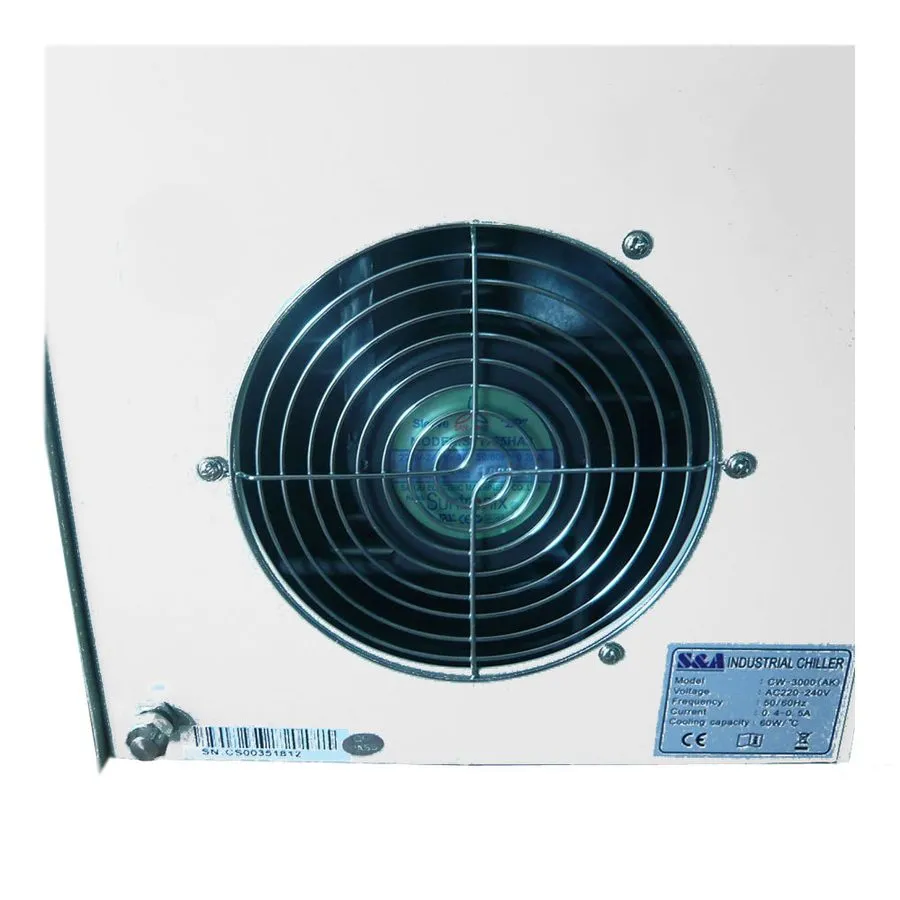 Чиллер CW-3000DG Thermolysis Industrial Water Chiller with 60W / 80W CO2 Glass T