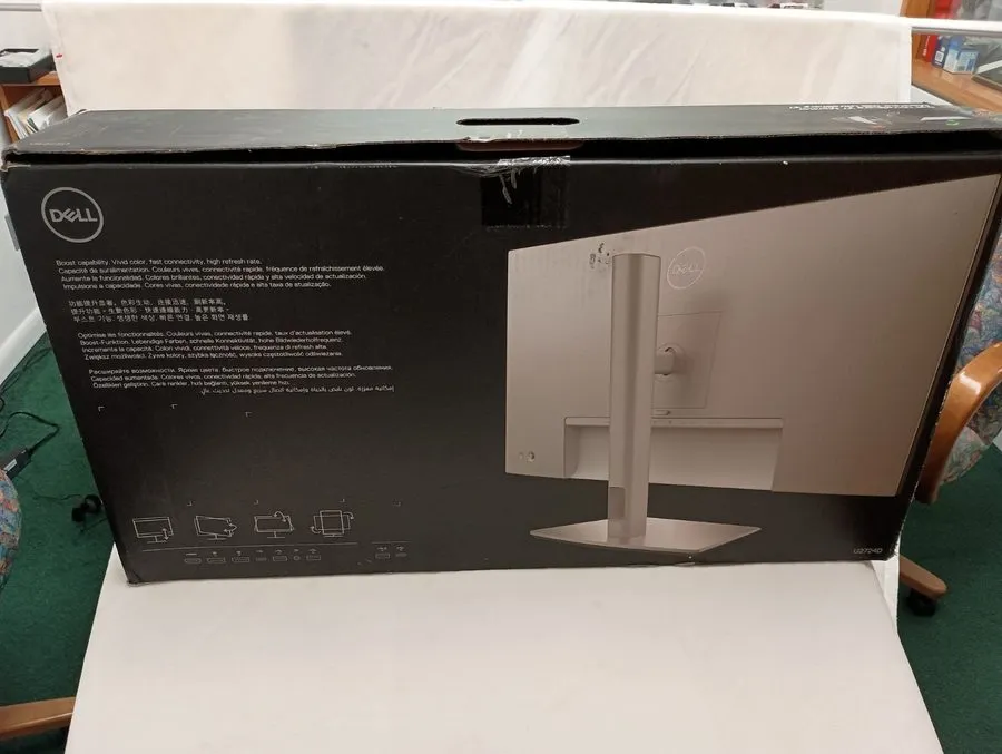 Монитор Dell UltraSharp U2724D 27" Class WQHD LED Monitor 16:9 Platinum Silver