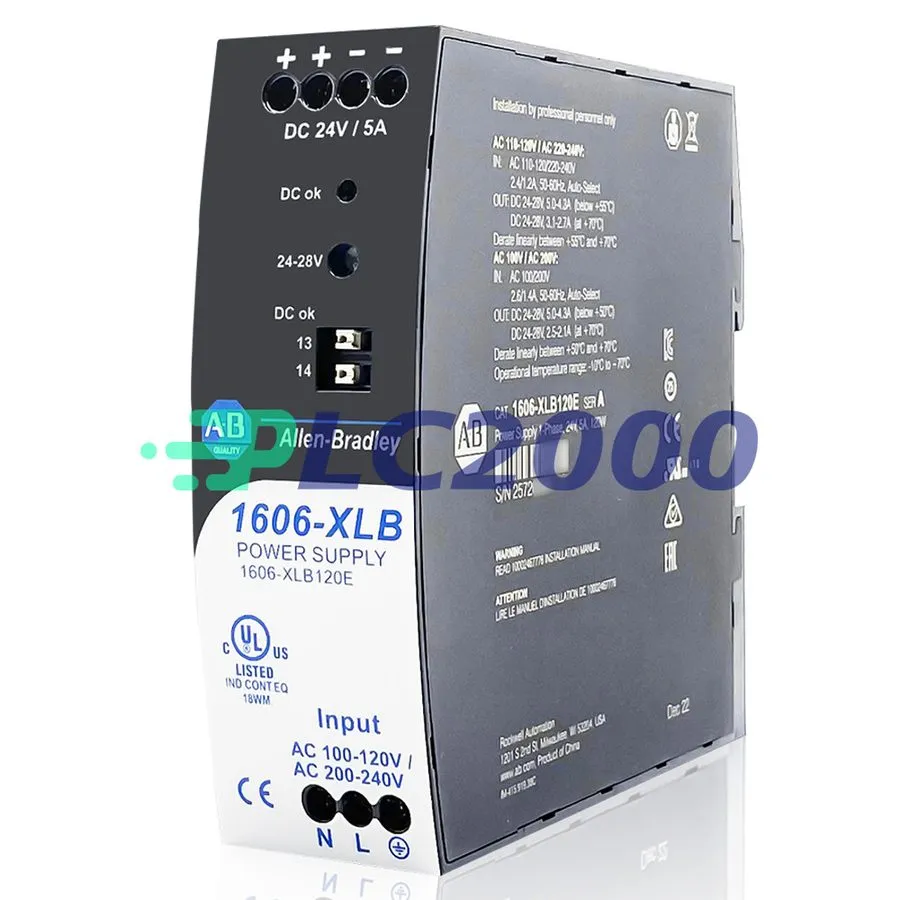 Блок питания Allen-Bradley1606-XLB120E Power Supply100-240Vac input,24Vdc, 120Wa