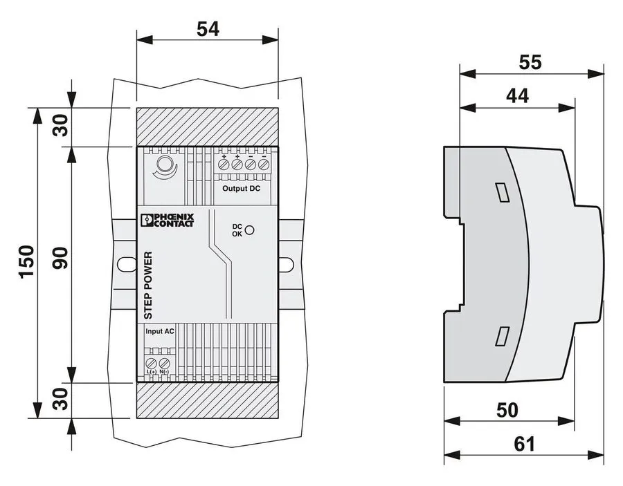 Блок питания Phoenix Contact STEP-PS 2868648 24VDC 1.75A 42W DIN Rail Power Supp