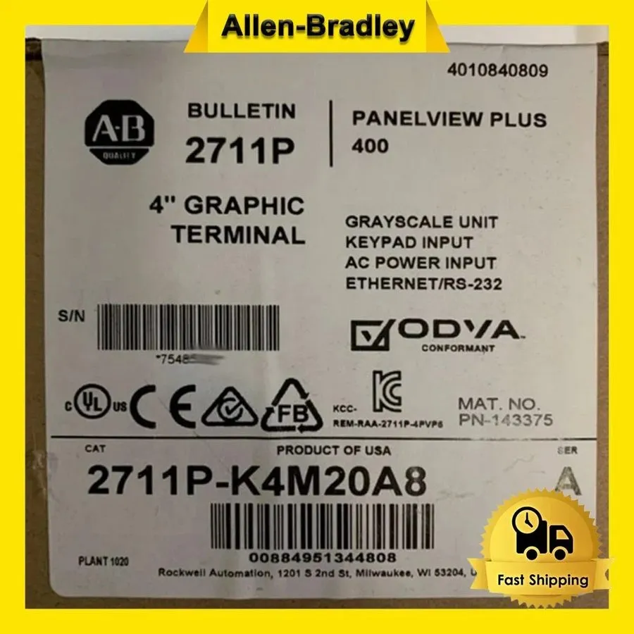 Панель оператора Allen-Bradley 2711P-K4M20A8 SER A PanelView Plus 400 Graphic Te