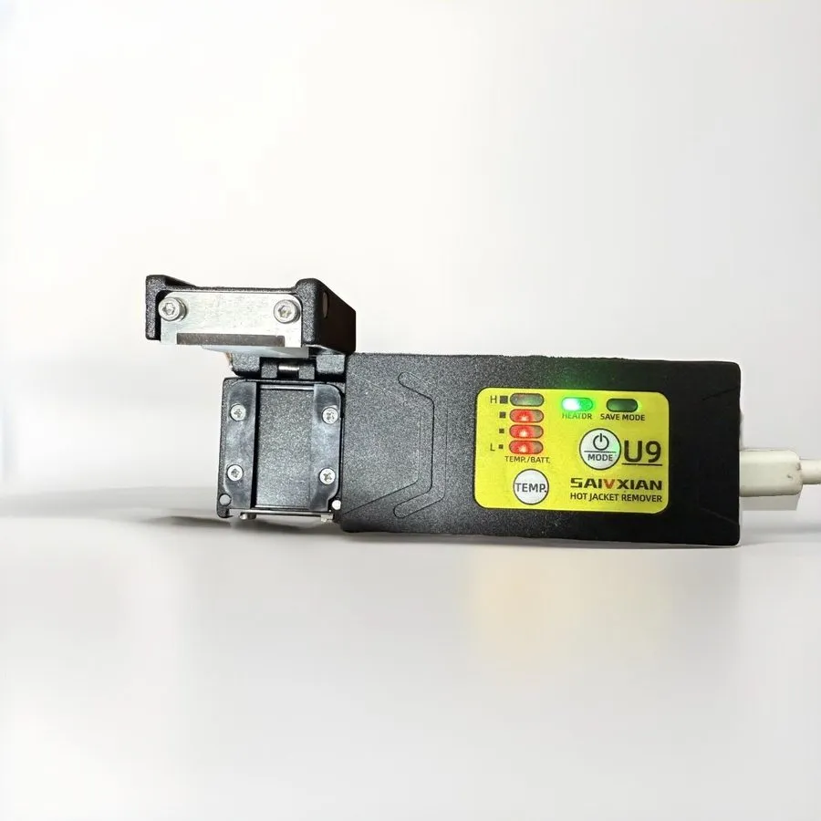 Стриппер FiberOptic Ribbon Cable Jacket Stripper +Battery+12 Fiber Holder Pair H — фото лота 1