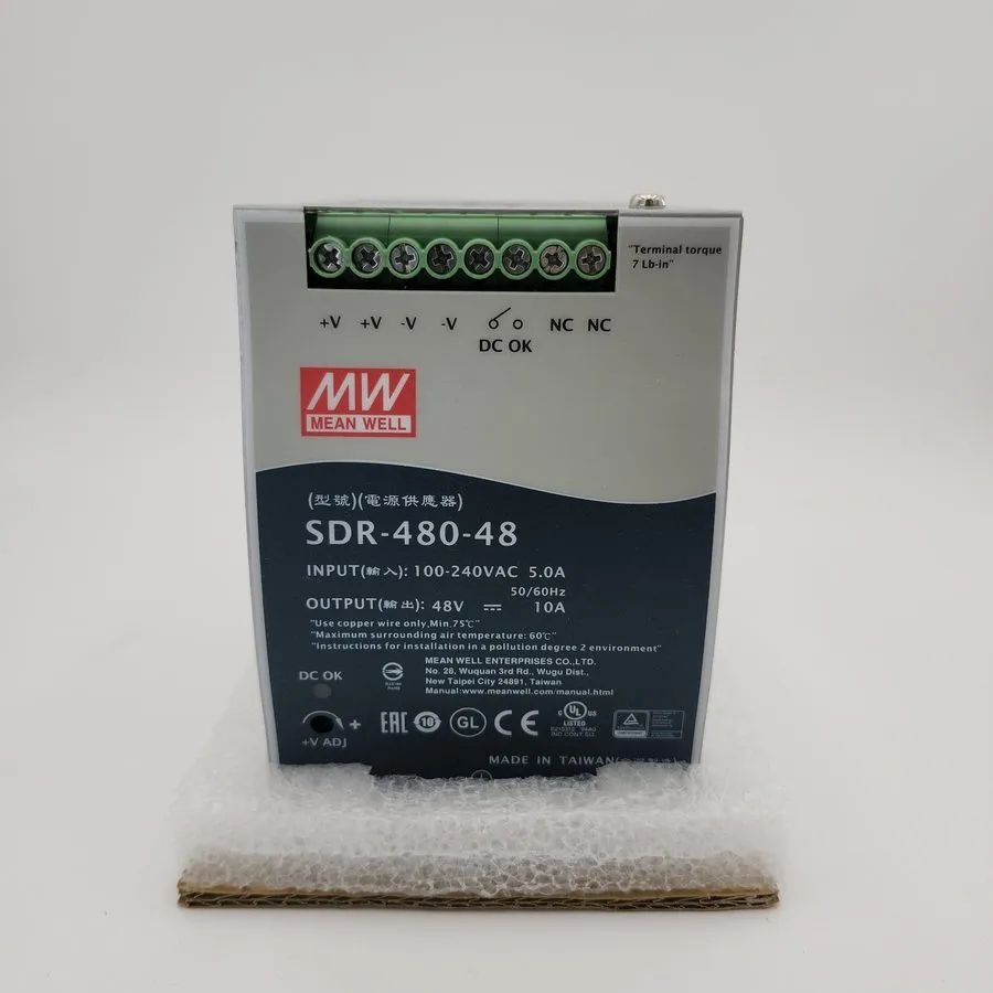 Блок питания Mean Well SDR-480-48 DIN Rail Power Supply 48V 10A 480W High Effici — фото лота 1