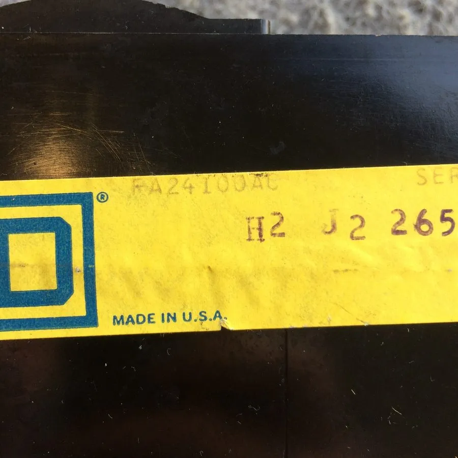 Автоматический выключатель SQUARE D CIRCUIT BREAKER FA24100AC I-LINE 100A 480V 2