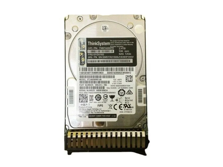 Жёсткий диск 01GV183 7XB7A00070 Lenovo 2.4TB 10K SAS 12Gb/s 2.5" 512e SED HDD Ha — фото лота 2