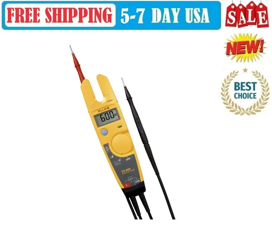 Тестер Fluke T5-600 Clamp Meter Continuity Current Electrical Tester