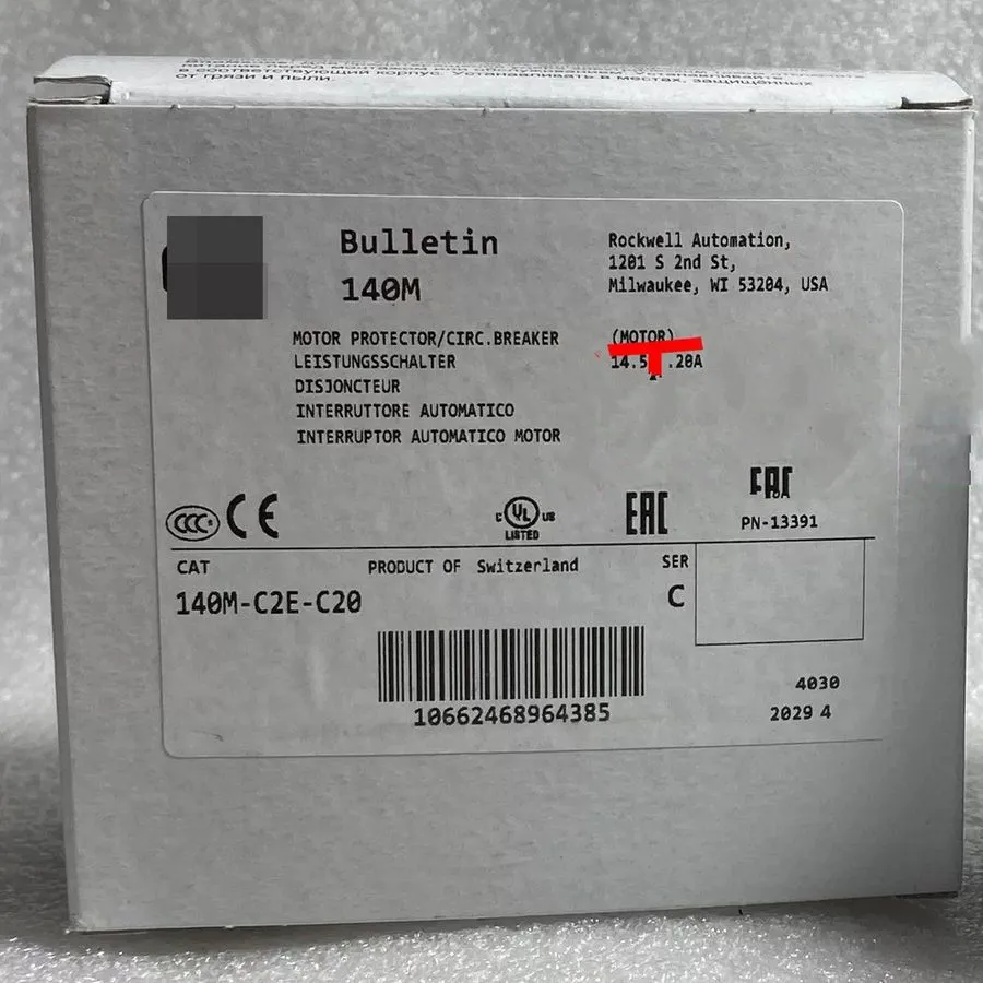 Автоматический выключатель ALLEN BRADLEY,140M-C2E-C20,MOTOR PROTECTION CIRCUIT B