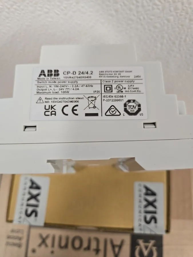 Блок питания Axis DIN CP-D 24/4.2 100W Power Supply 01169-001 24V DC 4.2A DIN Ra — фото лота 2