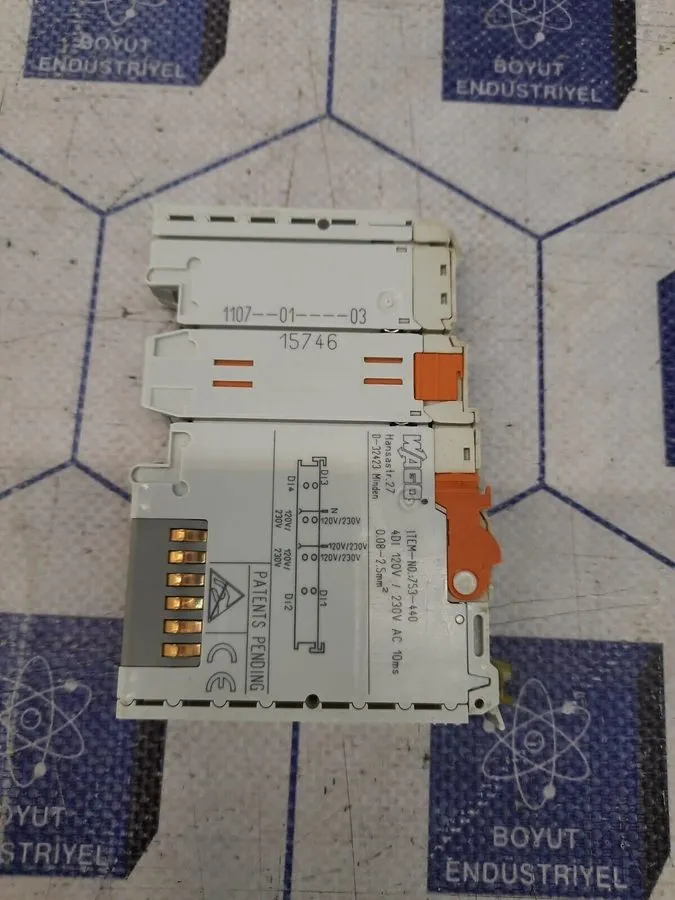 Модуль ввода-вывода WAGO 753-440 DIGITAL INPUT MODULE: 4 CHANNELS 120/230 VAC