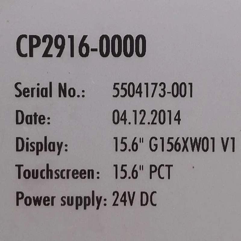 Промышленный компьютер Beckhoff CP2916-0000 Panel PC 15.6in Touchscreen 24 Vdc