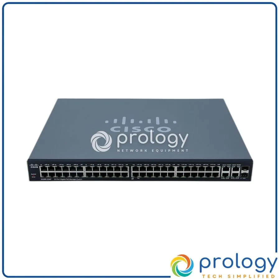 Коммутатор Cisco SG300-52MP-K9 V03 52-Port Gigabit PoE+ 740W Managed L3 Switch