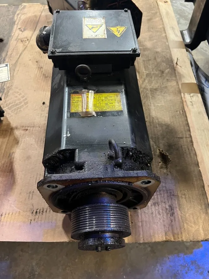 Шпиндель Fanuc #A06B-1406-B150 AC Spindle Motor Damaged Electrical Box