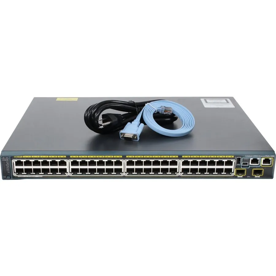 Коммутатор Cisco WS-C2960S-48FPD-L 48-Port PoE+ 740W 10G SFP+ Switch