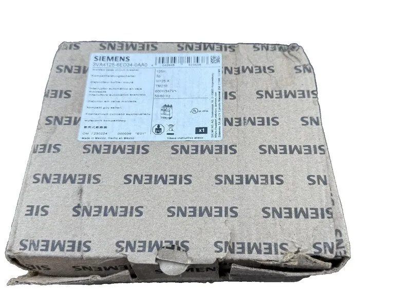 Автоматический выключатель Siemens 3VA4125-6ED34-0AA0 3p 25a 65k Circuit Breaker