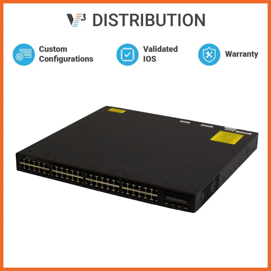 Коммутатор Cisco Catalyst 3650 48 Port Data 2x10G Uplink LAN Base | WS-C3650-48T