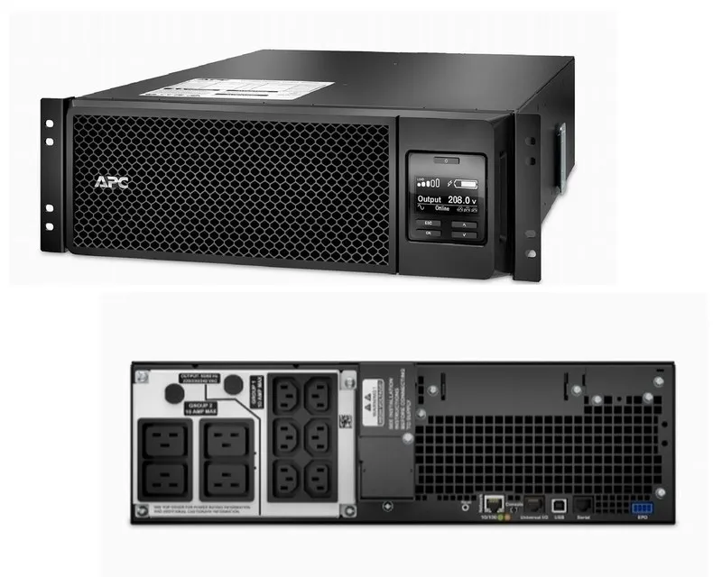 ИБП APC Smart-UPS On-Line SRT5KRMXLI 5000VA 6x C13 4x C19 Output Rack-Mountable