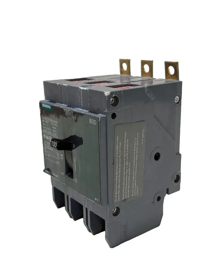 Автоматический выключатель Siemens BQD BQD3100 3 Pole 100 Amp 480V Circuit Break — фото лота 2