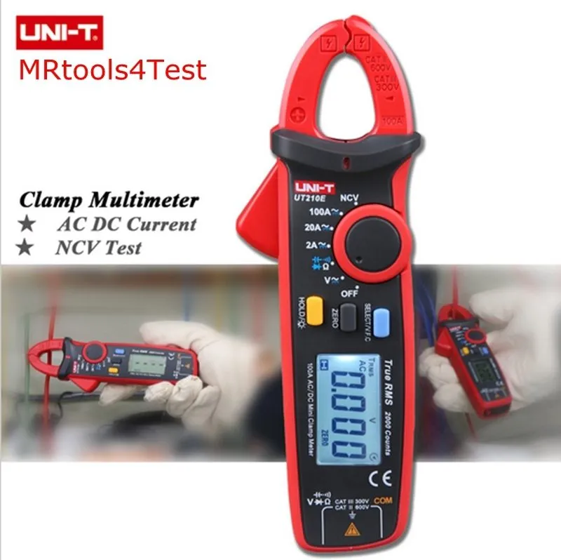 Мультиметр UNI-T Digital UT210E 100A 600V AC DC Clamp meter Multimeter True RMS  — фото лота 1