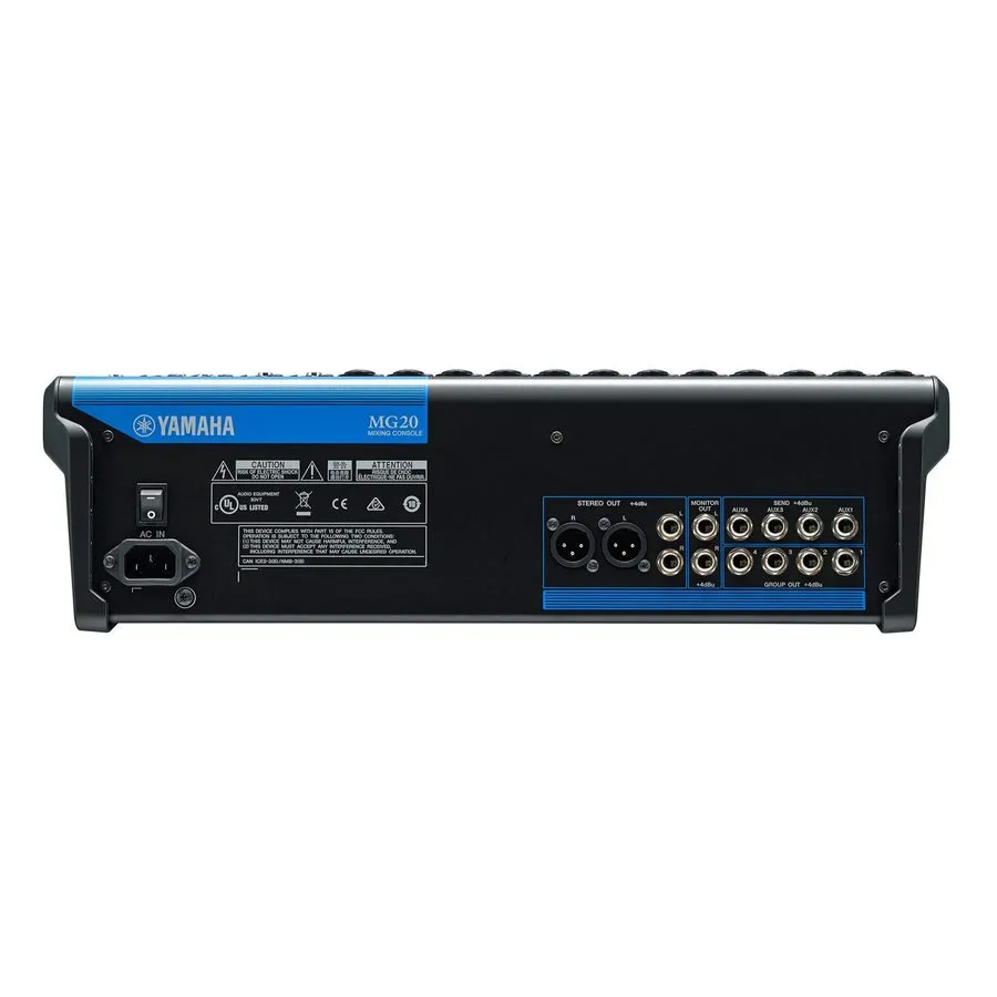 Микшерный пульт Yamaha MG20 20-Channel Analog Mixing Console with 2x DBR10 & HPH — фото лота 2