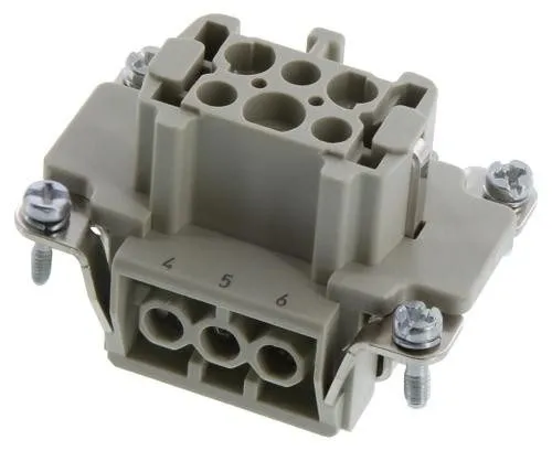 Разъём Harting 09330062701 Han 6 E-BU-S Plug Connector 6 Contacts 16A Female