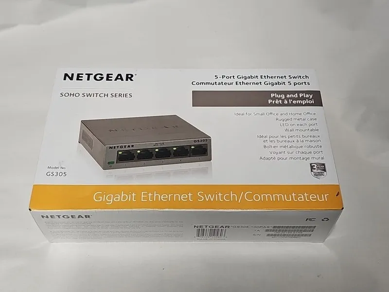 Коммутатор NETGEAR GS305 100PAS 5 Port Gigabit Eth Unman Switch