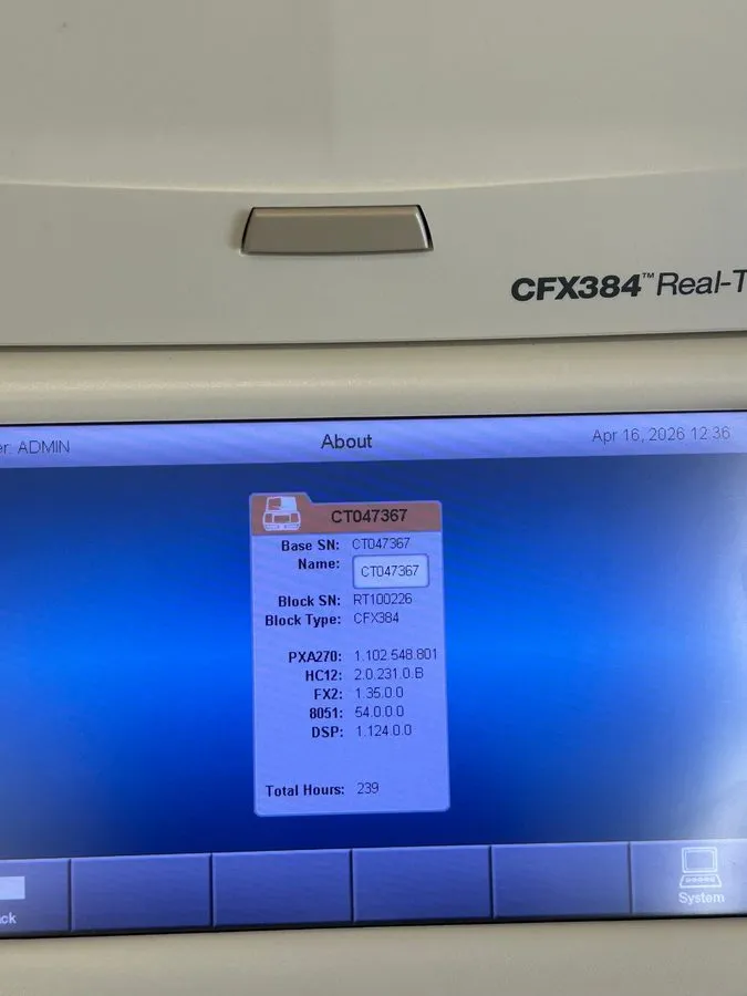 Амплификатор Bio Rad CFX384 Touch Real-Time PCR Detection System DOM2020 Unit 1 — фото лота 2
