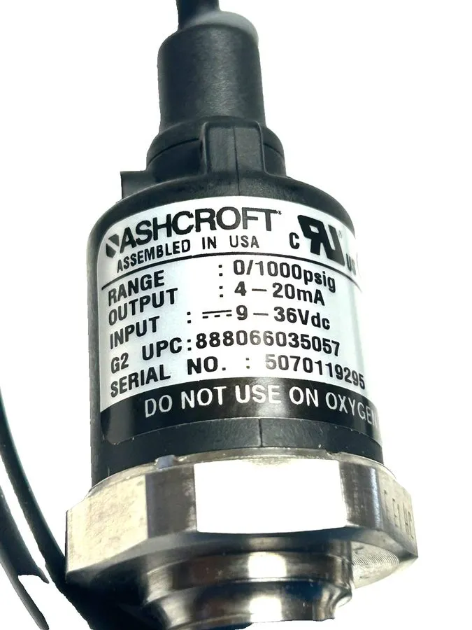 Датчик давления Ashcroft Pressure Transmitter Model: G27M0242P11000#G-#74 Range  — фото лота 1