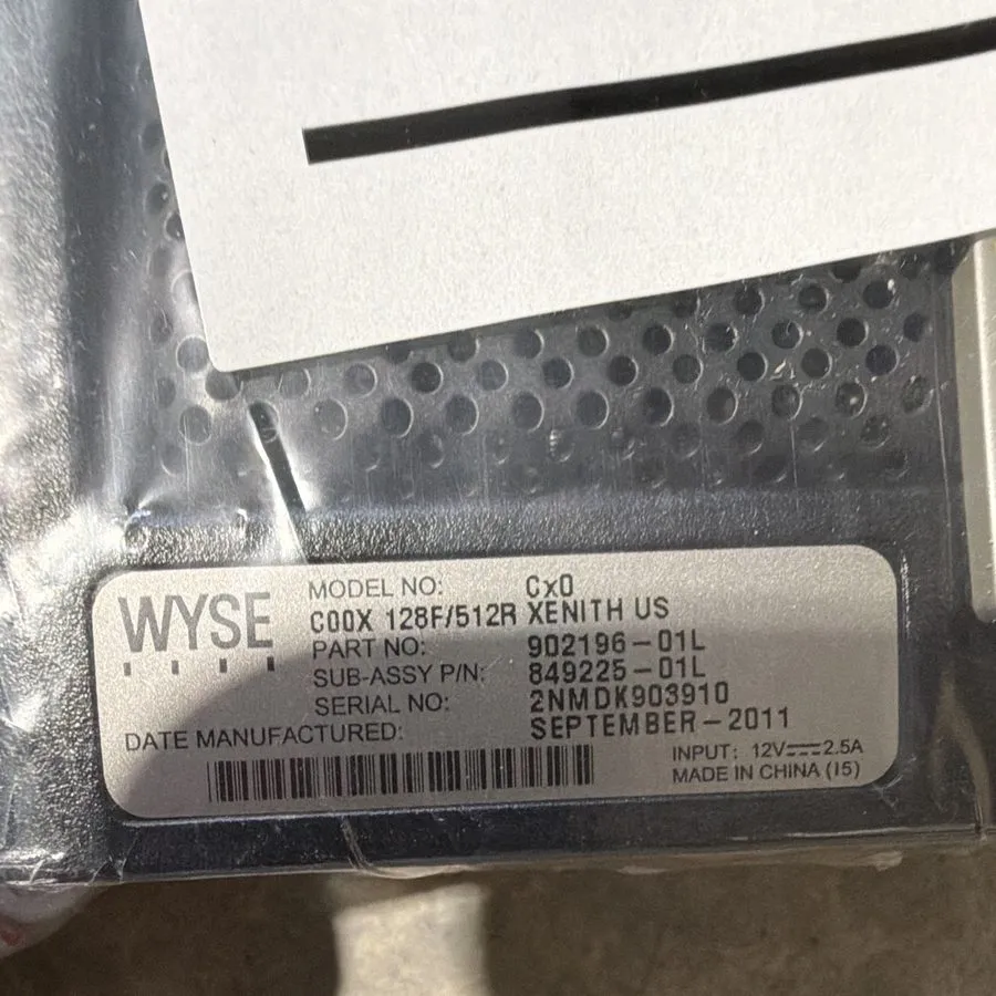 Тонкий клиент WYSE Cx0 Thin Zero Client C00X 128F/512R Xenith Model: 902196-01L — фото лота 3