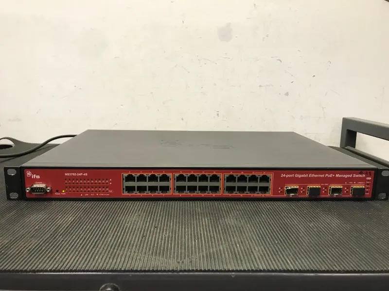 Коммутатор Interlogix NS3702-24P-4S 24 Port Gigabit Ethernet PoE Managed Switch 