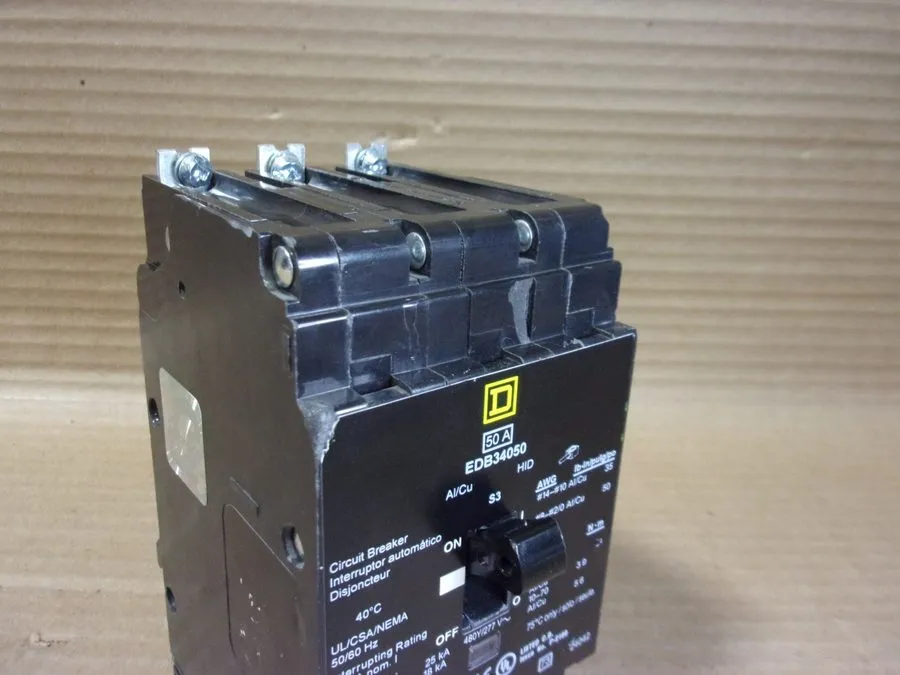 Автоматический выключатель Square D EDB34050 3pole 50amp 480v circuit breaker ty