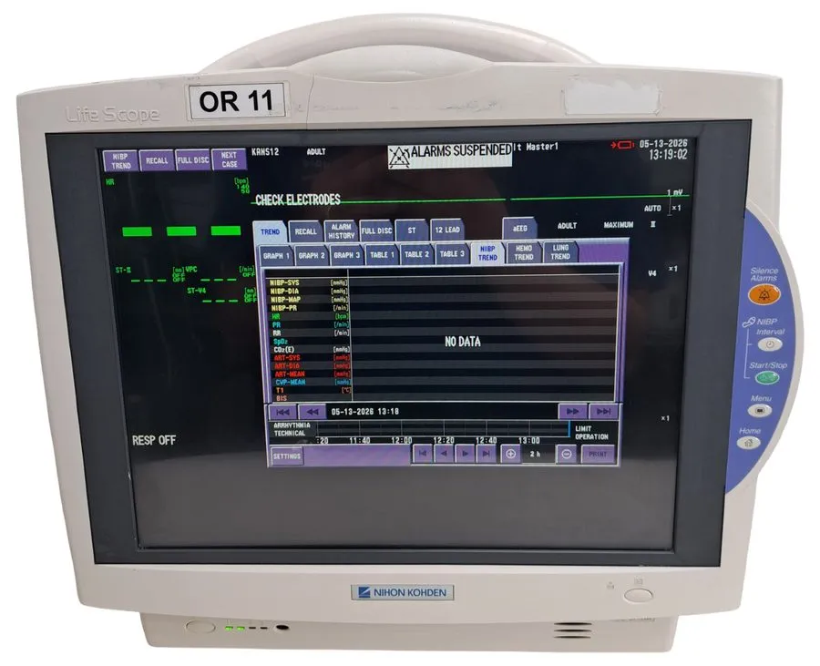 Монитор пациента NIHON KOHDEN LIFE SCOPE BSM-6701A BEDSIDE PATIENT MONITOR — фото лота 3