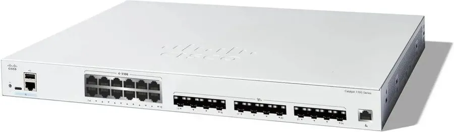 Коммутатор Cisco Catalyst 1300Layer 3 Switch,12 Ports Manageable 10 Gigab Model