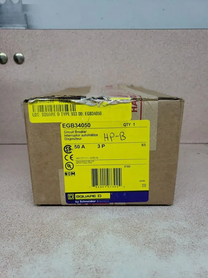 Автоматический выключатель Square D EGB34050 3 Pole 50 Amp 480V Circuit Breaker