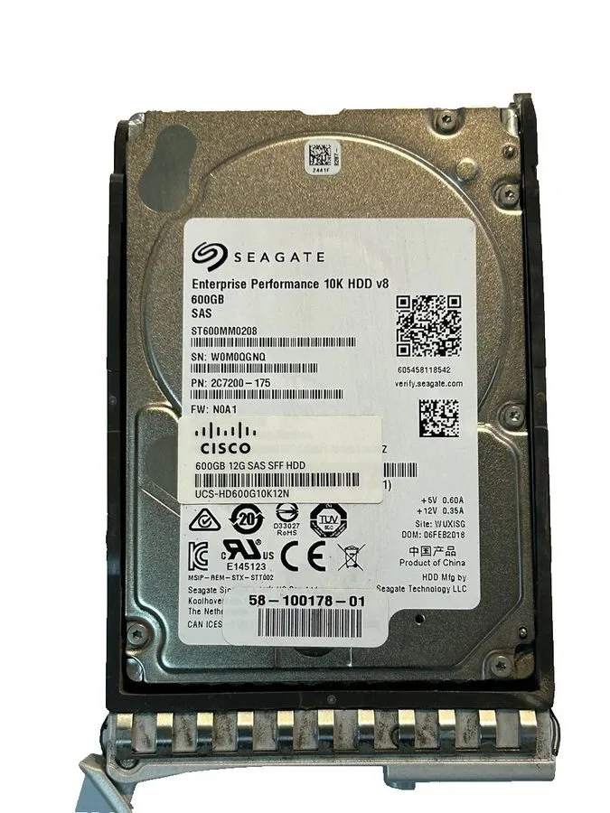 Жёсткий диск Cisco UCS-HD600G10K12N 600Gb 12G SAS 10K RPM SFF HDD Fully