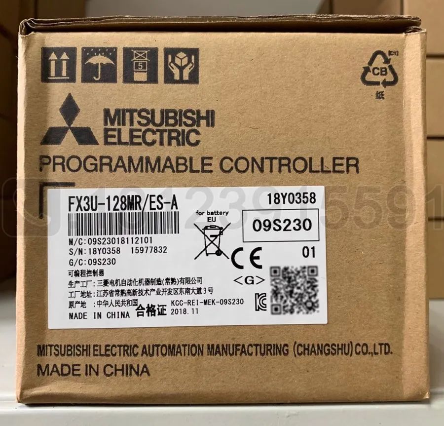 ПЛК Mitsubishi PLC FX3U-128MR/ES-A In Good Condition