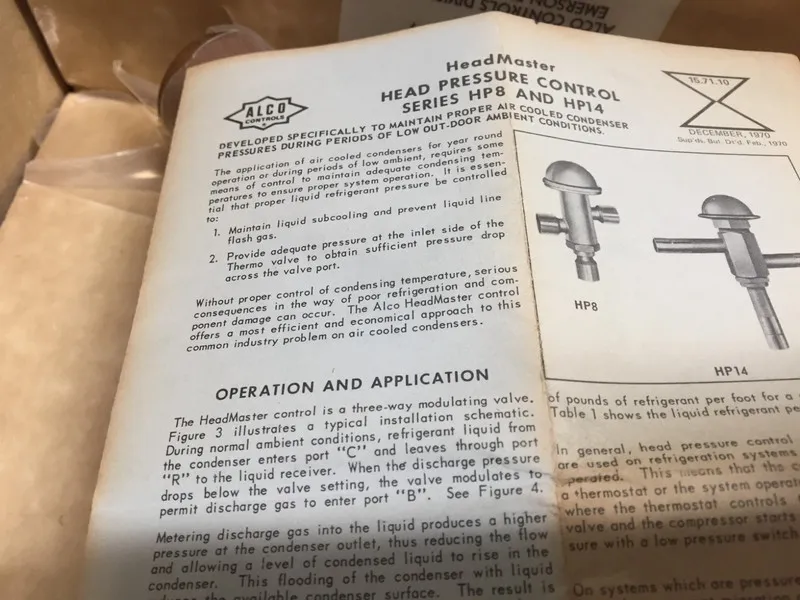 Трубопроводная арматура Alco Controls HP 14S9-A Pressure Regulator — фото лота 1