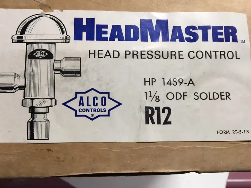 Трубопроводная арматура Alco Controls HP 14S9-A Pressure Regulator — фото лота 2