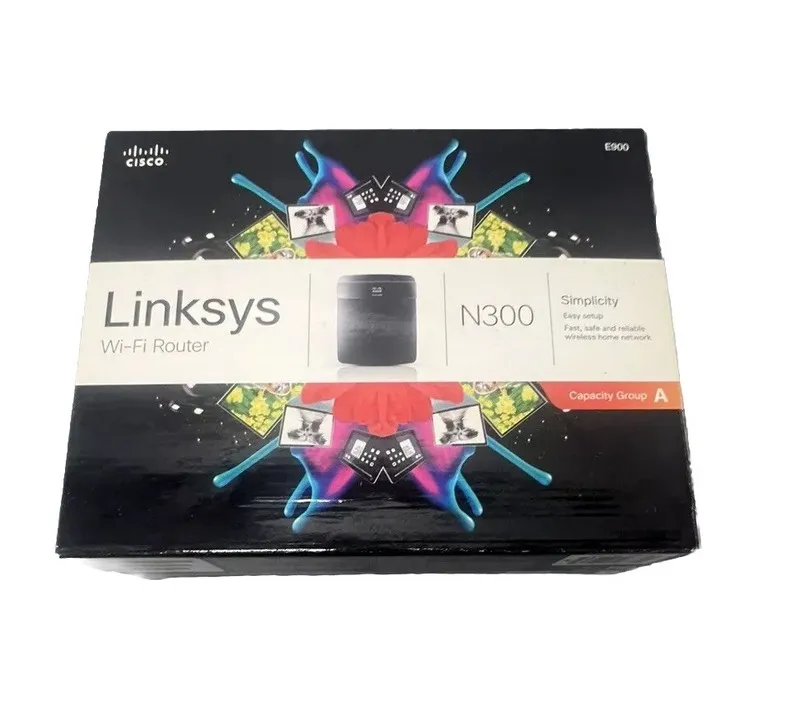 Маршрутизатор Linksys E900 300 Mbps 4-Port 10/100 Wireless N Router (E900-NP)