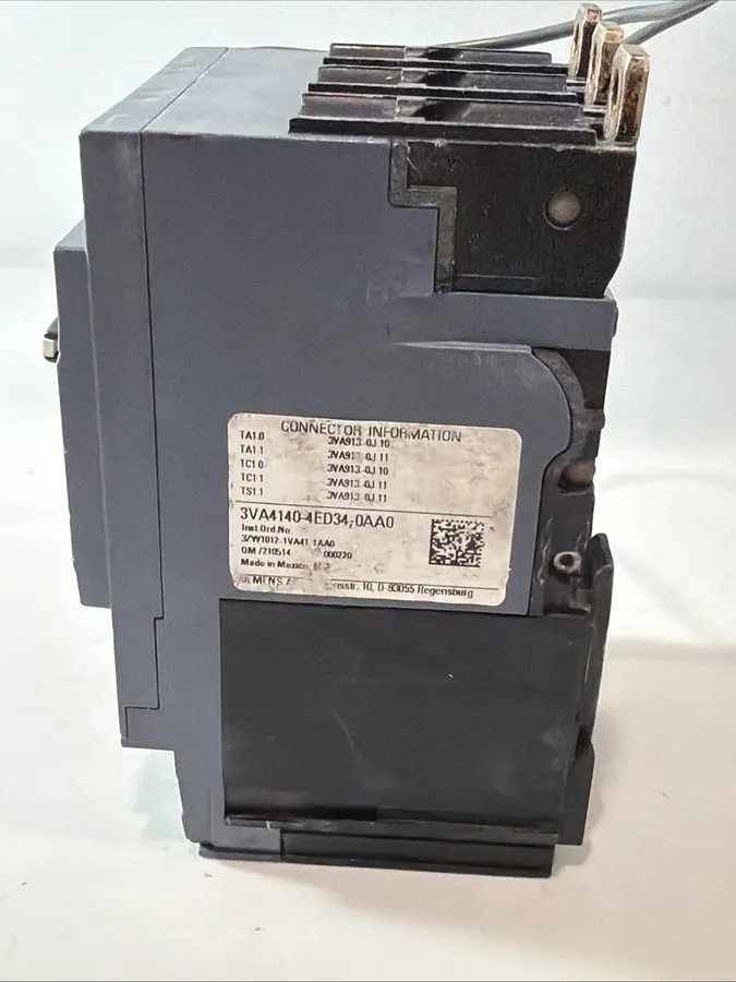 Автоматический выключатель Siemens 3VA4140-4ED34-0AA0 Circuit Breaker 40A 600Vac