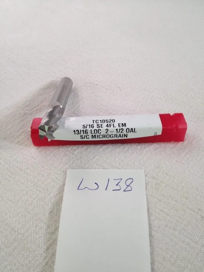 Режущий инструмент TITAN 5/16" DIAMETER CARBIDE END MILL. TC10520 4 FL. 13/16" L