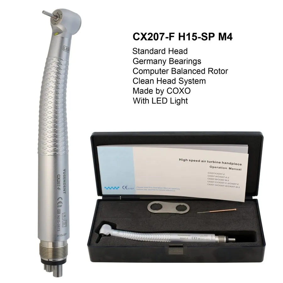 Стоматологический наконечник COXO Dental Handpiece 4 Hole LED E Generator CX207-