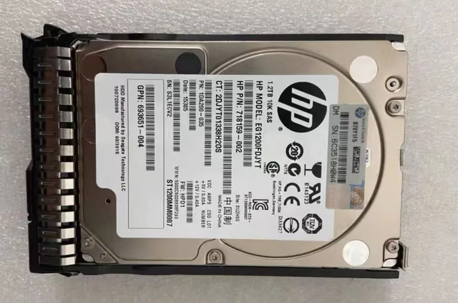 Жёсткий диск 718164-B21 718159-002 HP 1.2TB 10K RPM 6Gb/s Dual Port 2.5" SAS HDD