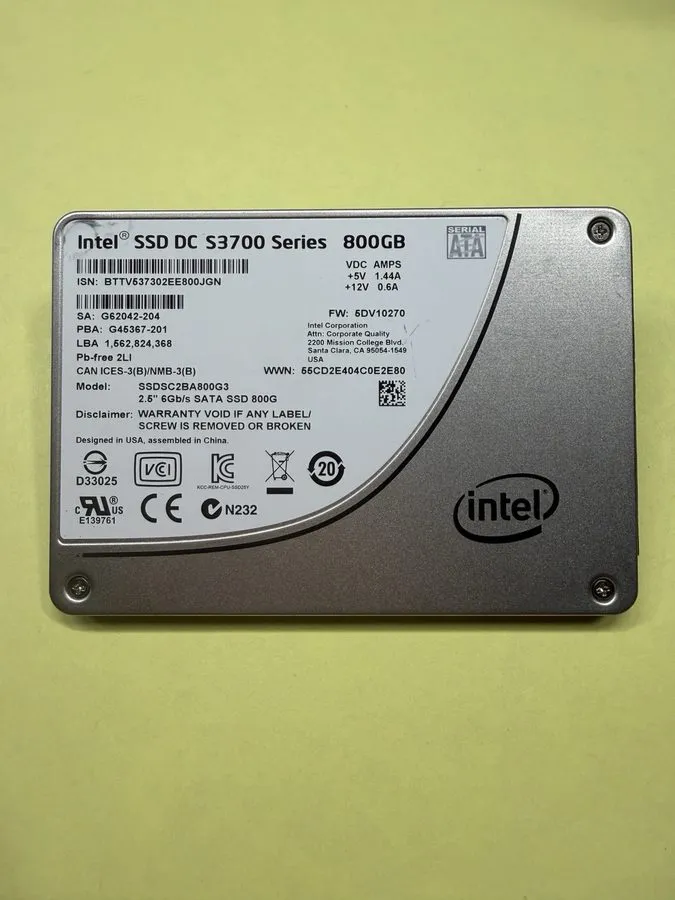 SSD-накопитель Intel DC S3700 800GB SSD Solid State Drive SSDSC2BA800G3 SSDSC2BA
