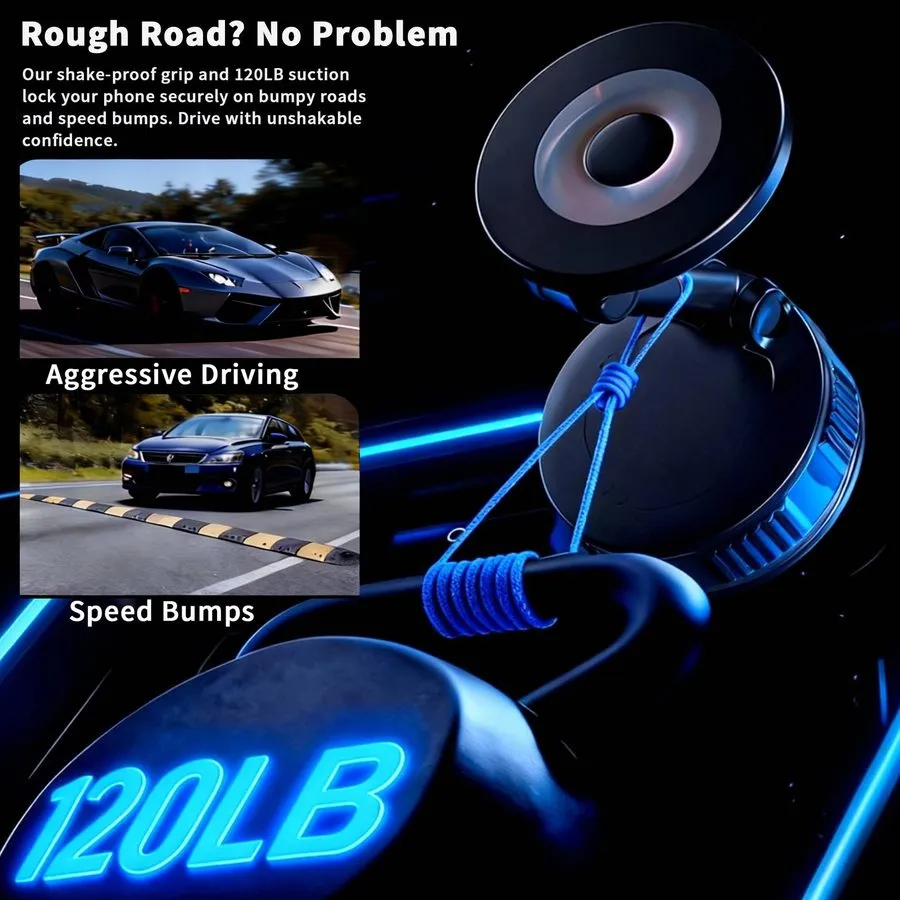Вакуумная присоска Magnetic Car Phone Holder with Suction Cup 90LBS Vacuum Sucti