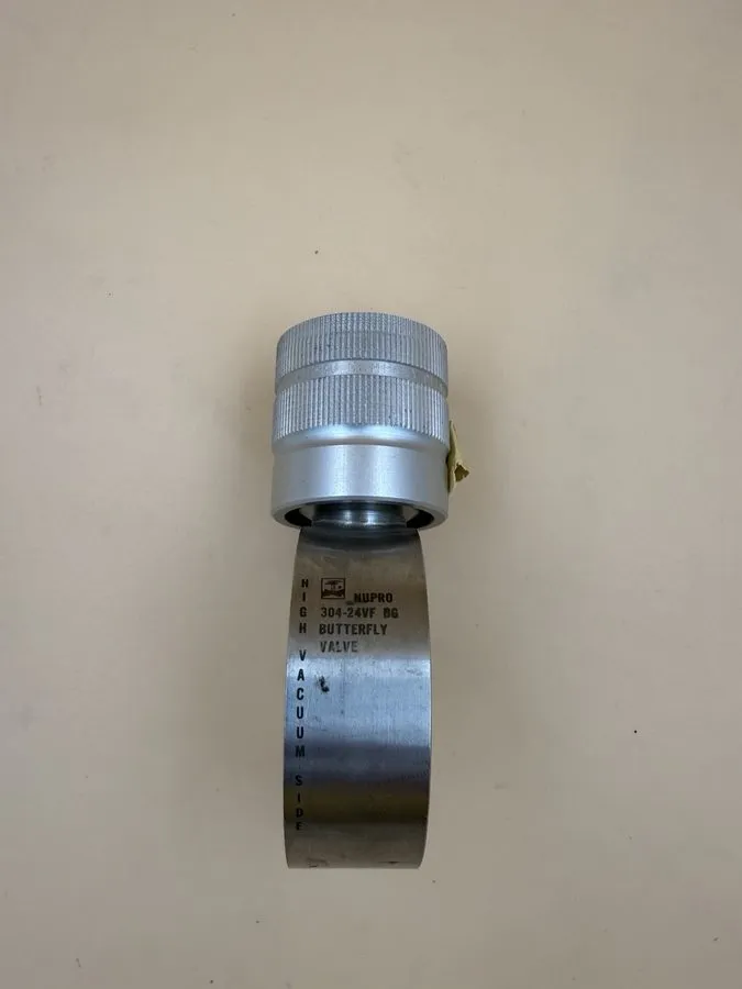 Клапан NUPRO 304-24VF BG Butterfly Valve Stainless Steel Valve DN35CF Conflat 2. — фото лота 2