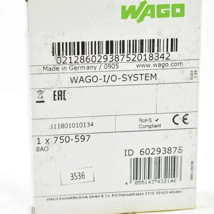 Контроллер WAGO 750-597 controller module — фото лота 1