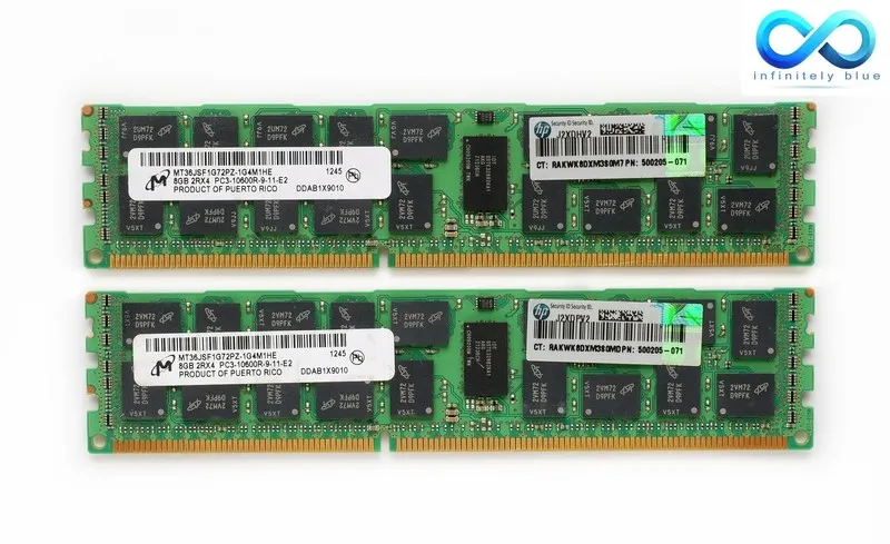 Модуль памяти HP Hynix 8GB PC3-10600R DDR3 ECC Registered Server RAM 500205-071 