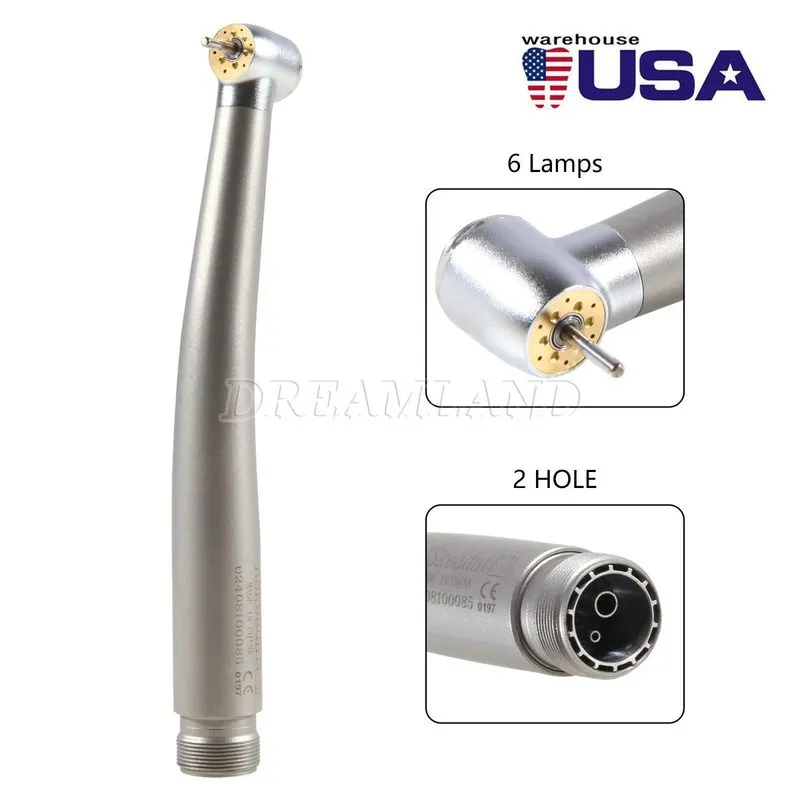 Стоматологический наконечник Dental Fiber Optic LED E-generator high Speed Handp