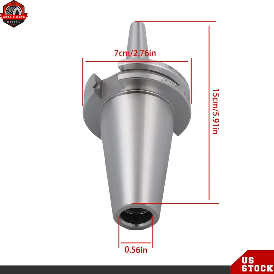 Режущий инструмент CAT40 1/8” × 3.15" Shrink Fit End Mill Tool Holder TIR 0.0002
